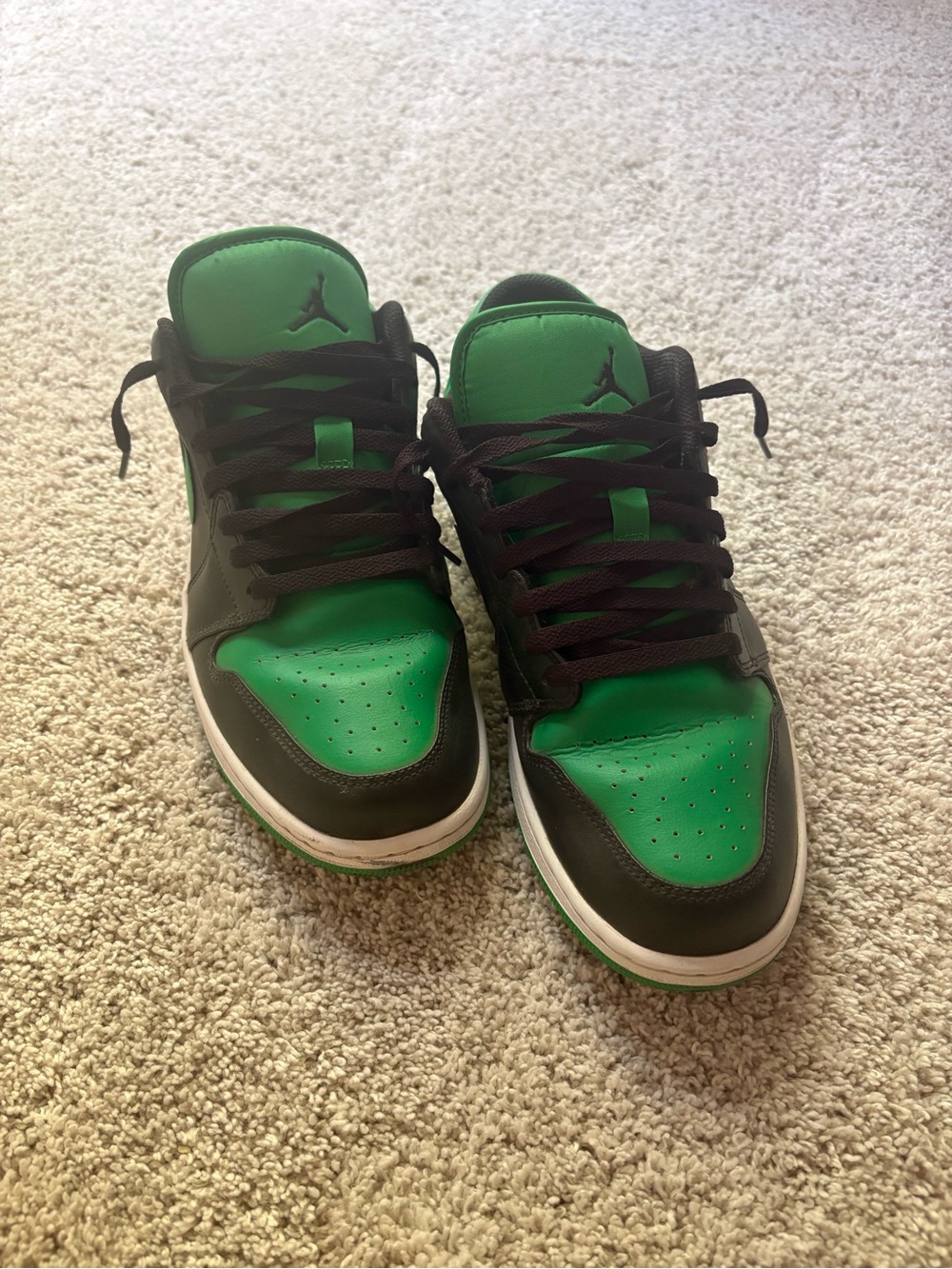 Nike Air Jordan 1 Low Green/Black Sneakers Men’s Size 11